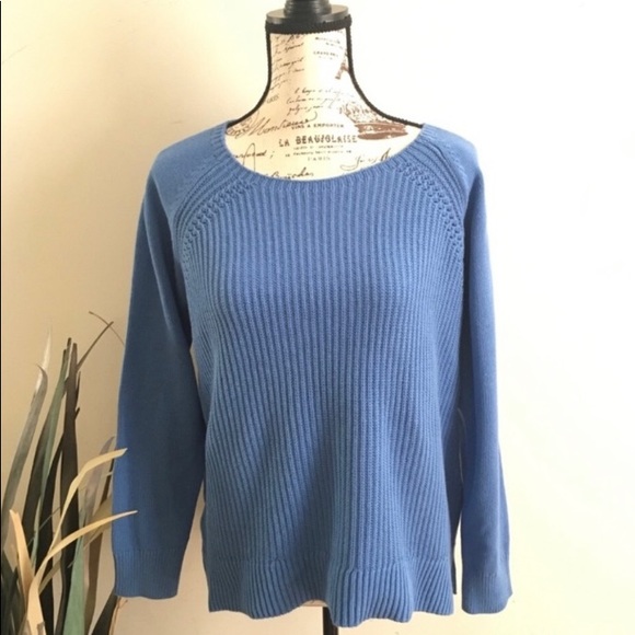 NWT LOFT hi low shaker knit sweater - Picture 3 of 6